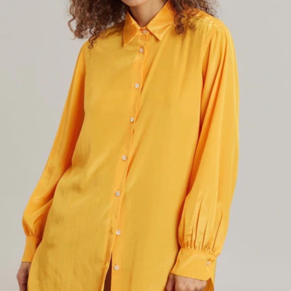 SOLD/ NWT Frankie Shop 6Pence Jelena top in Tangerine